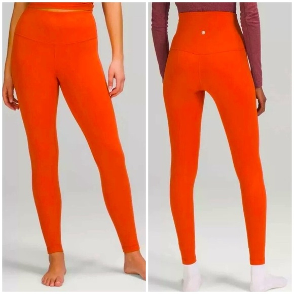 Lululemon Align High-Rise Leggings in orange, size 6 - Picture 1 of 14